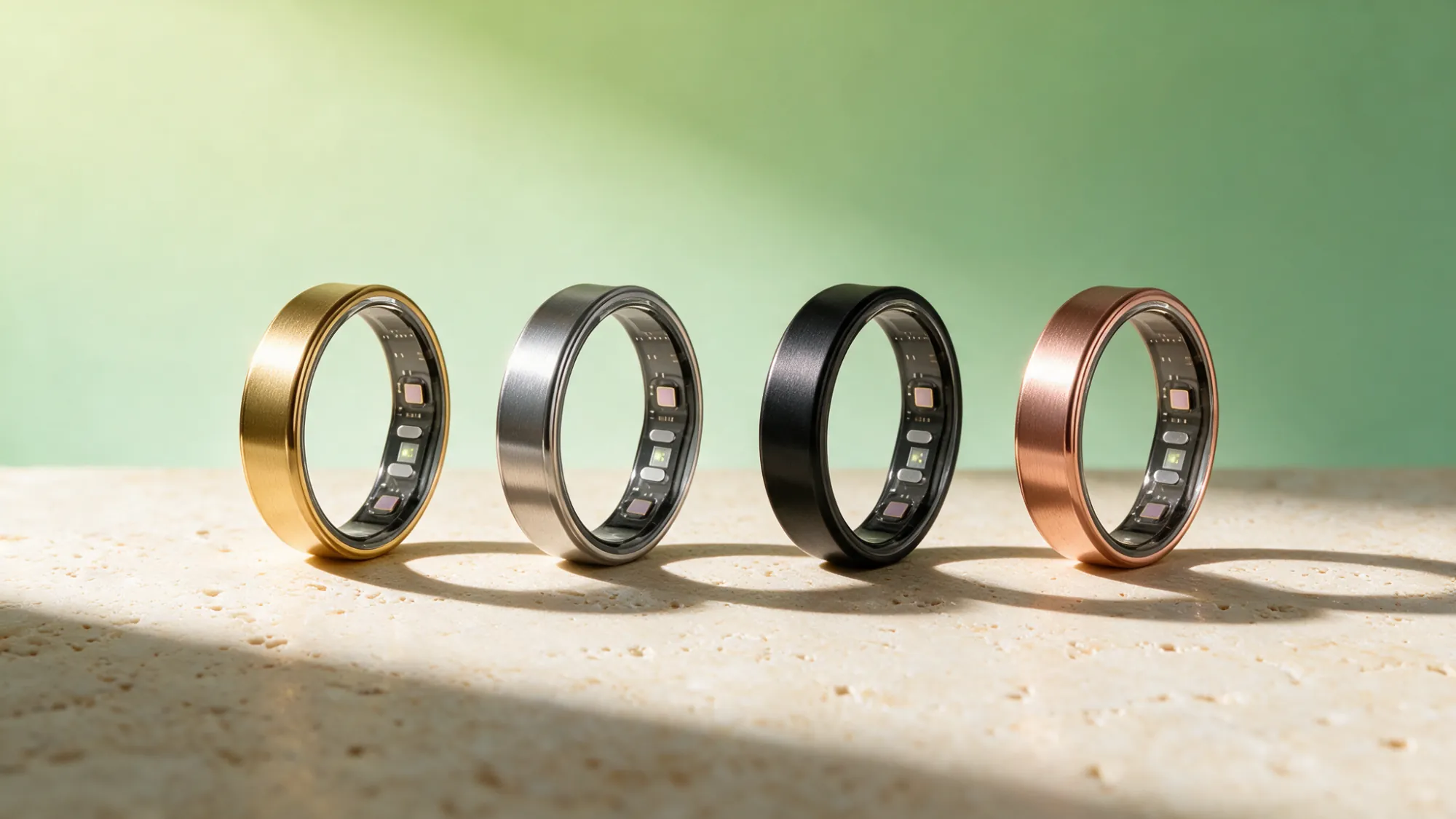 金色、银色、黑色、玫瑰金四枚 SparkRing